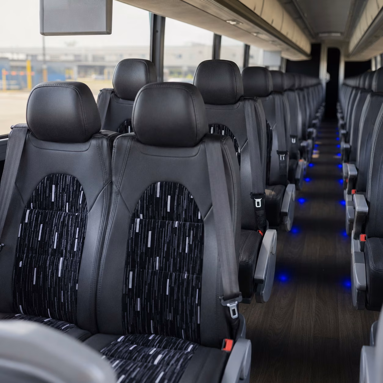 olathe charter bus rental interior