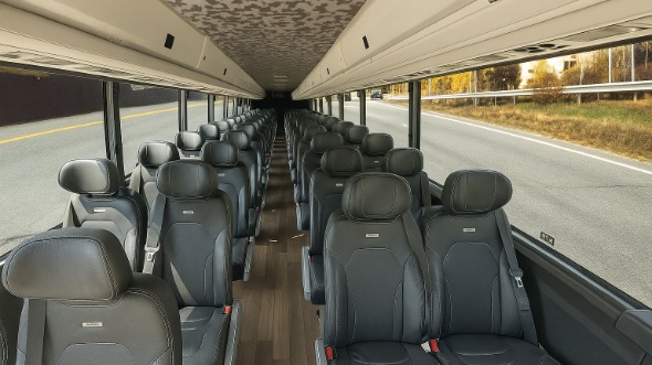olathe 18 passenger minibus inside